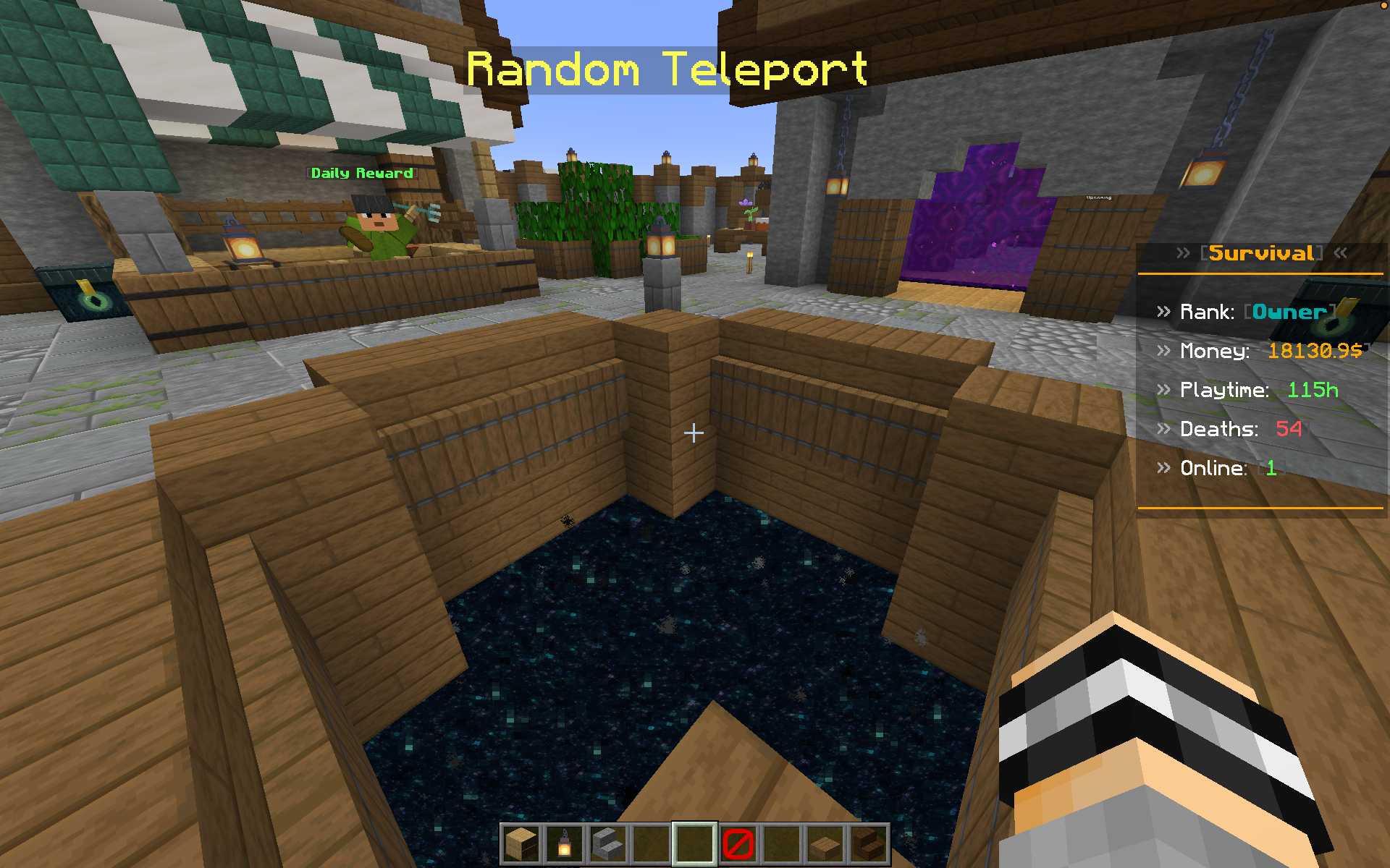 Random teleport portál