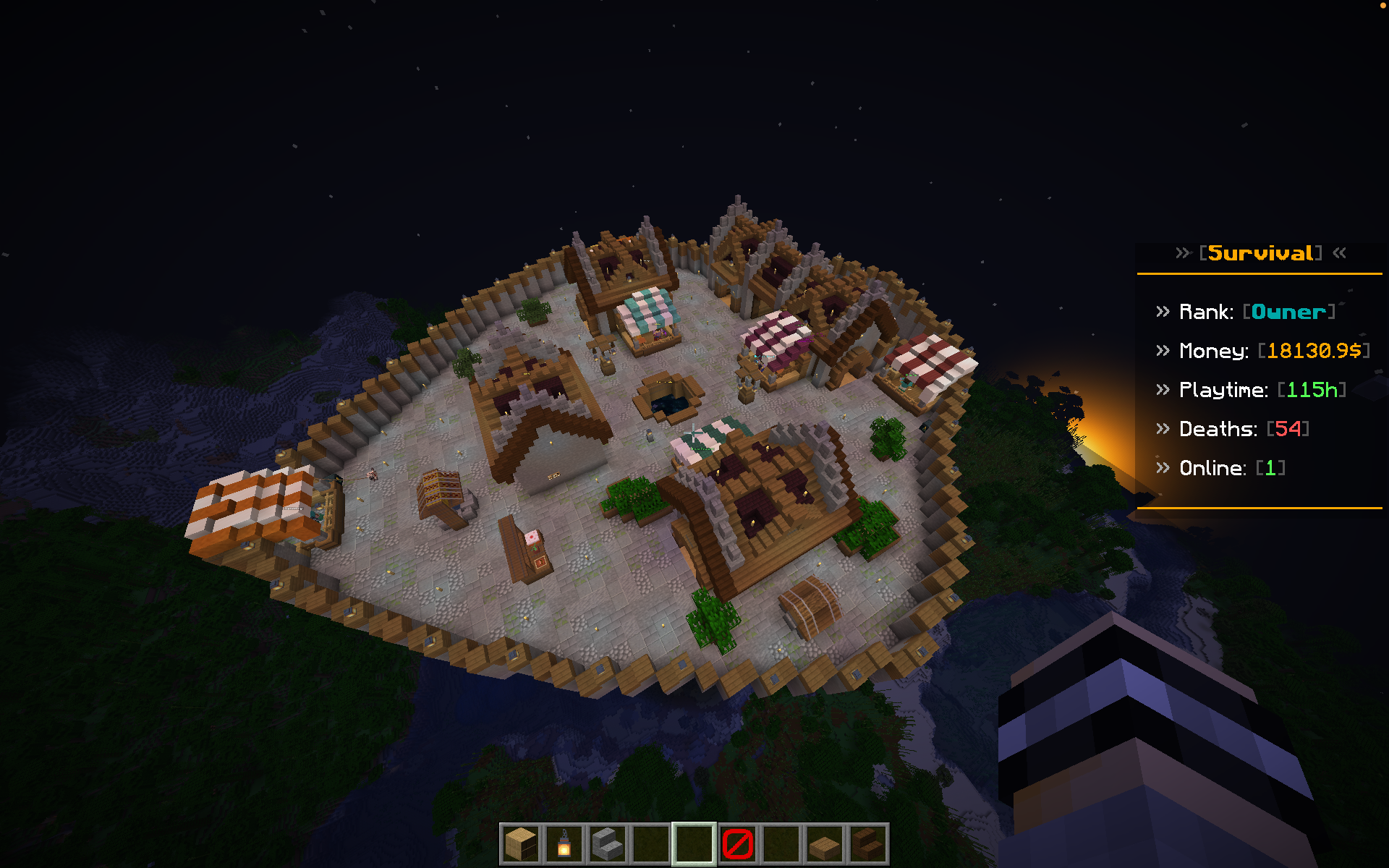 Spawn z ptačí perspektivy